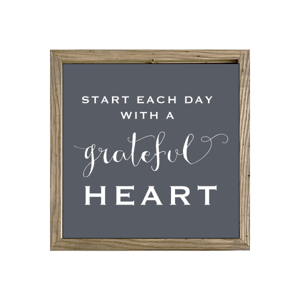 16x16 Thin Oak | Charcoal Canvas