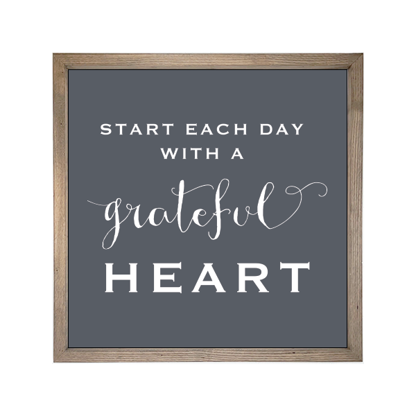 24x24 Thin Oak | Charcoal Canvas