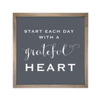 24x24 Thin Oak | Charcoal Canvas