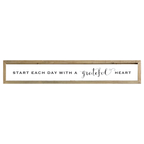 41x7 Thin Oak | White Canvas