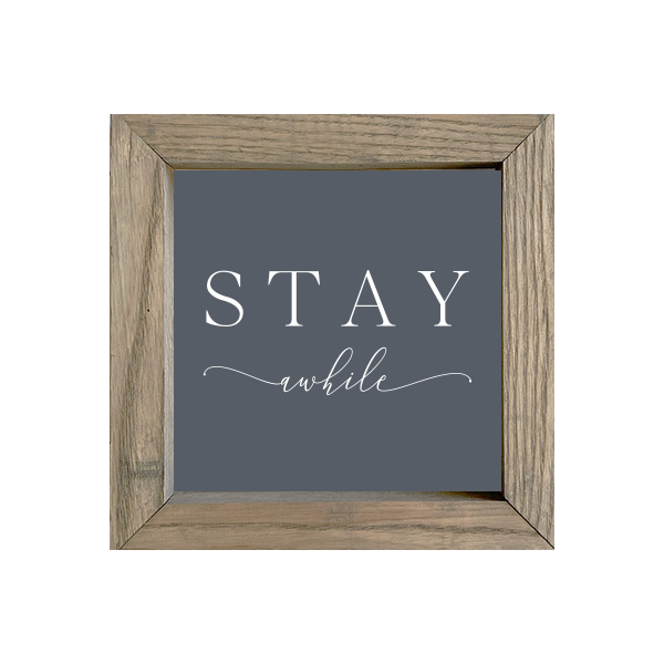 8x8 Thin Oak | Charcoal Canvas