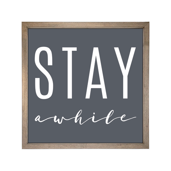 24x24 Thin Oak | Charcoal Canvas