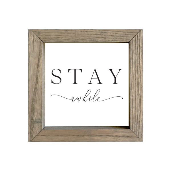 8x8 Thin Oak | White Canvas