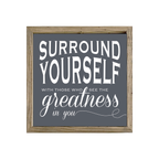 16x16 Thin Oak | Charcoal Canvas