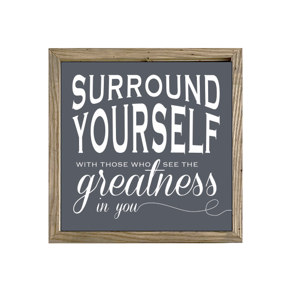 16x16 Thin Oak | Charcoal Canvas