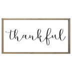 35x18 Thin Oak | White Canvas