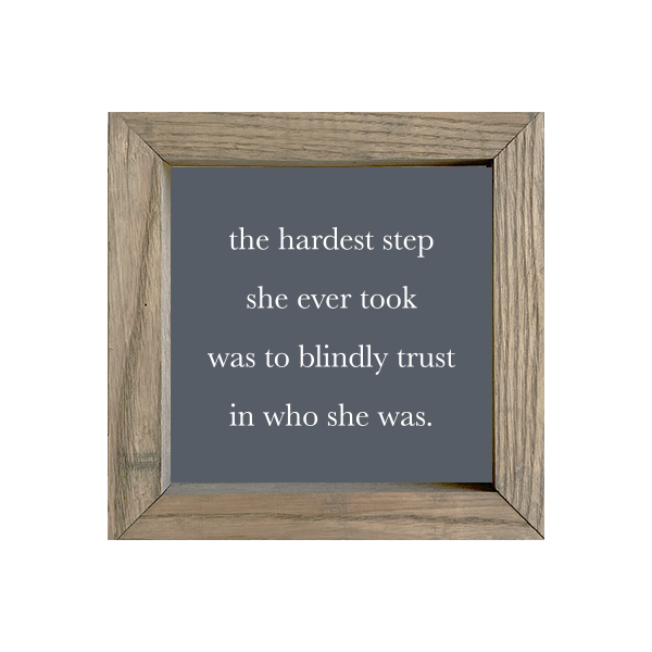 8x8 Thin Oak | Charcoal Canvas