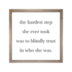 24x24 Thin Oak | White Canvas