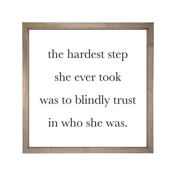 24x24 Thin Oak | White Canvas