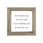 8x8 Thin Oak | White Canvas