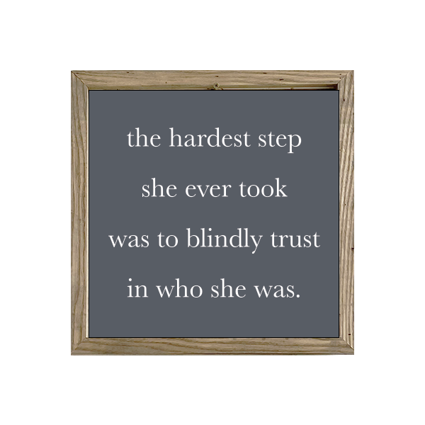 16x16 Thin Oak | Charcoal Canvas