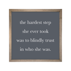 24x24 Thin Oak | Charcoal Canvas