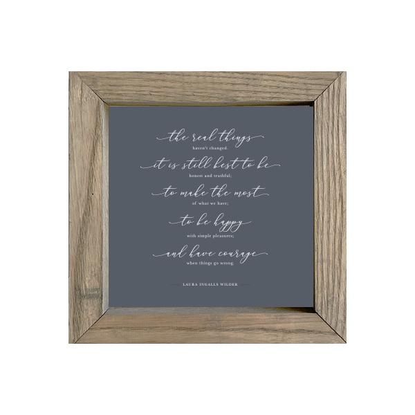 8x8 Thin Oak | Charcoal Canvas