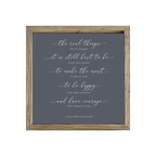 16x16 Thin Oak | Charcoal Canvas