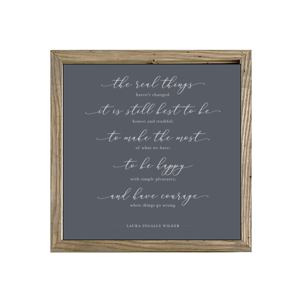 16x16 Thin Oak | Charcoal Canvas