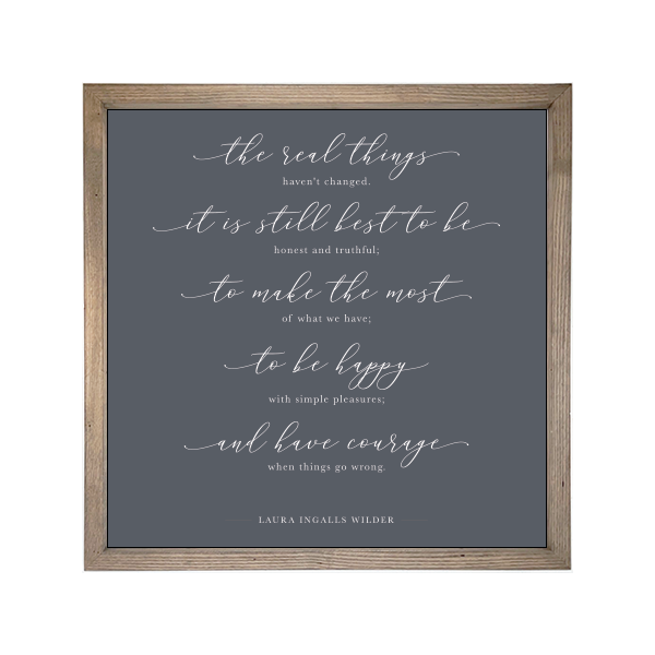 24x24 Thin Oak | Charcoal Canvas