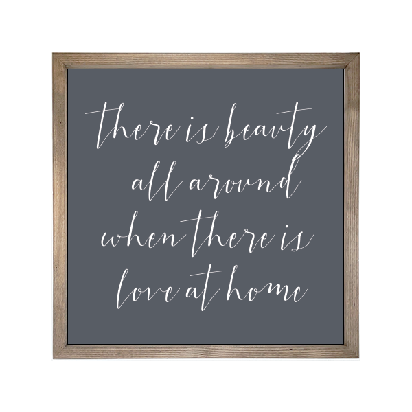 24x24 Thin Oak | Charcoal Canvas