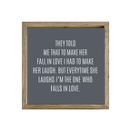 16x16 Thin Oak | Charcoal Canvas