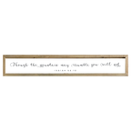 41x7 Thin Oak | White Canvas