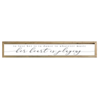 41x7 Thin Oak | White Canvas