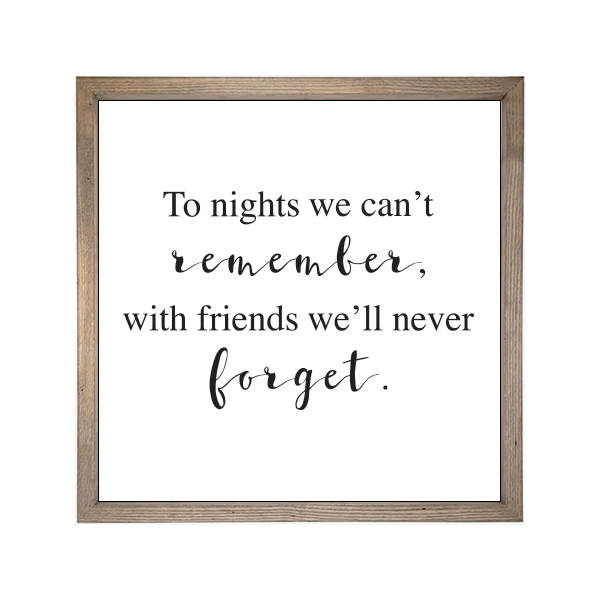 24x24 Thin Oak | White Canvas