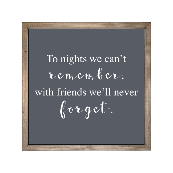 24x24 Thin Oak | Charcoal Canvas