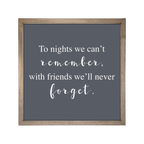 24x24 Thin Oak | Charcoal Canvas