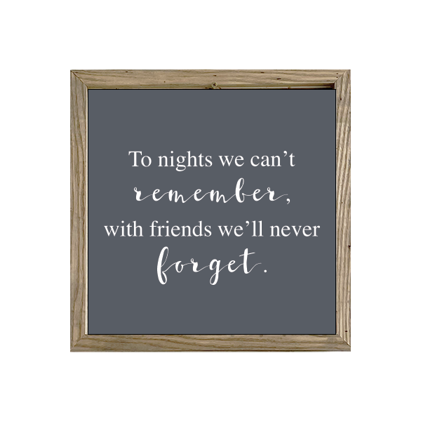 16x16 Thin Oak | Charcoal Canvas