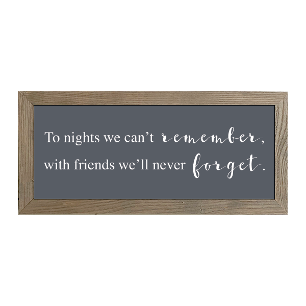 16x7 Thin Oak | Charcoal Canvas