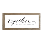 16x7 Thin Oak | White Canvas