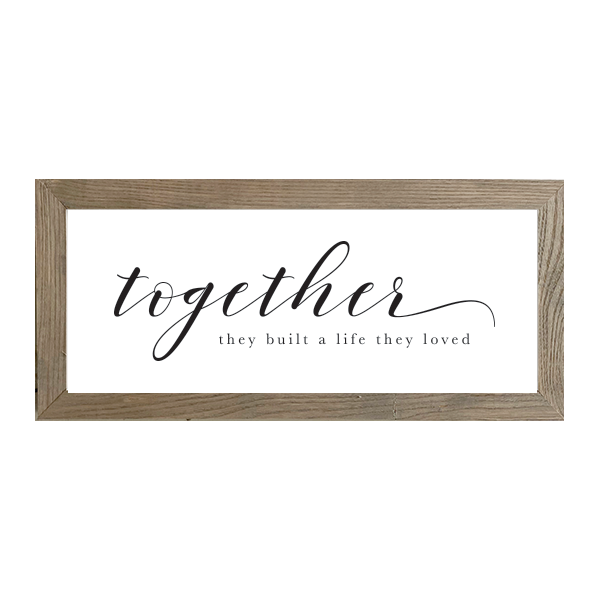 16x7 Thin Oak | White Canvas