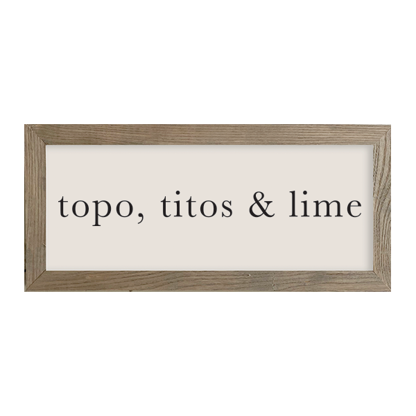 16X7 Thin Oak The Drink Collection