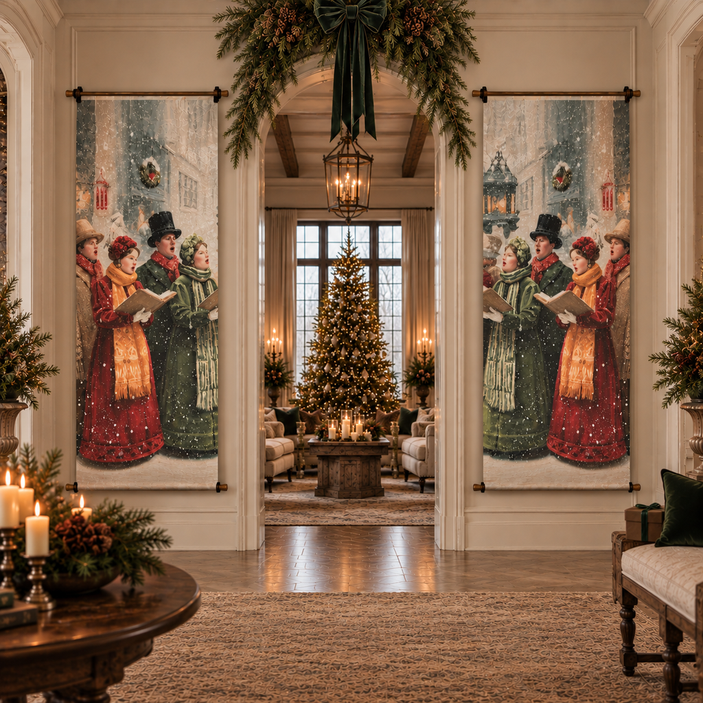 Traditional Carollers Scroll