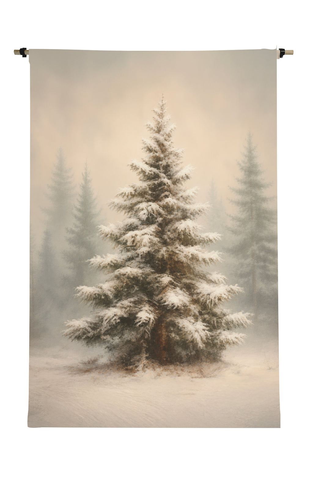 Vintage Christmas Tree Scroll
