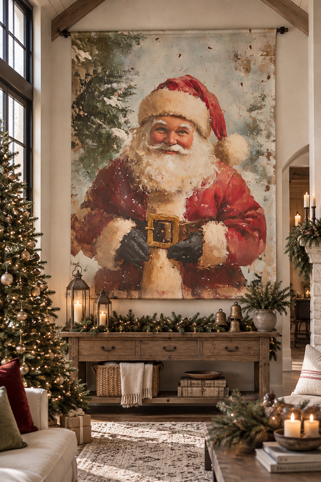 Vintage Santa #2 Scroll