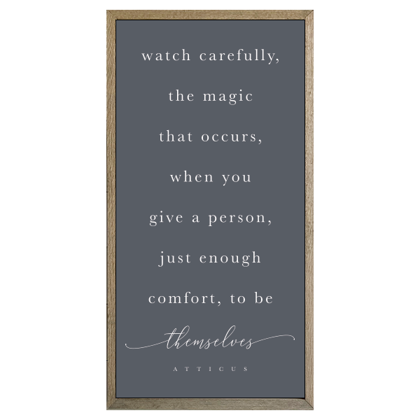 35x18 Thin Oak | Charcoal Canvas