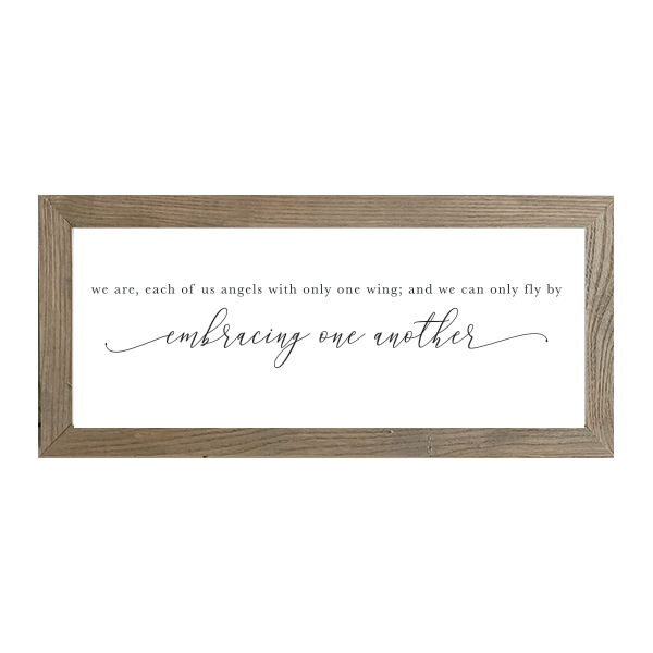 16x7 Thin Oak | White Canvas