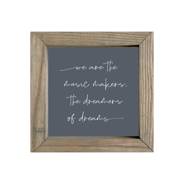 8x8 Thin Oak | Charcoal Canvas