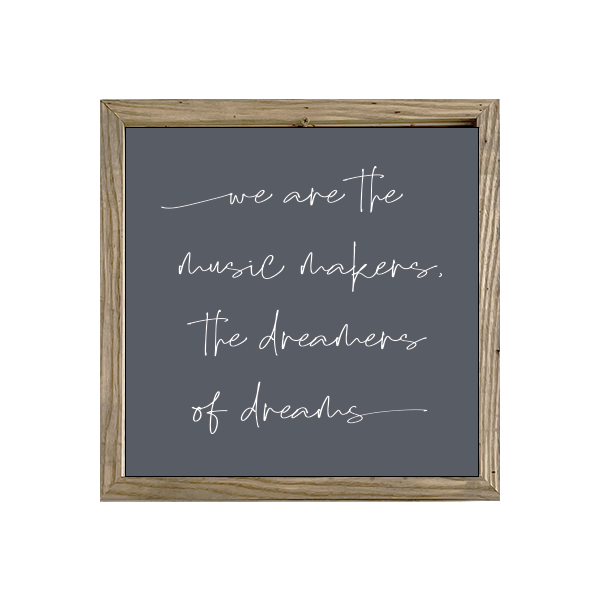 16x16 Thin Oak | Charcoal Canvas