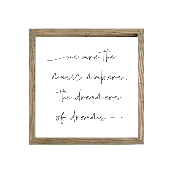 16x16 Thin Oak | White Canvas