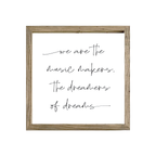 16x16 Thin Oak | White Canvas