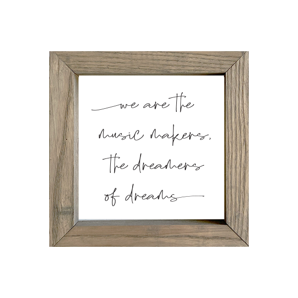 8x8 Thin Oak | White Canvas