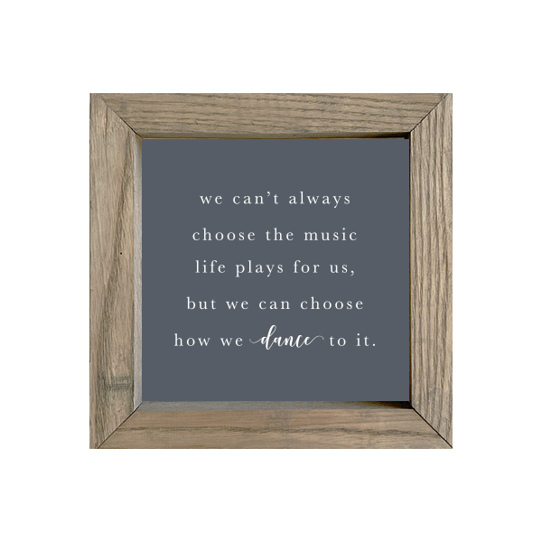 8x8 Thin Oak | Charcoal Canvas