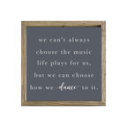 16x16 Thin Oak | Charcoal Canvas