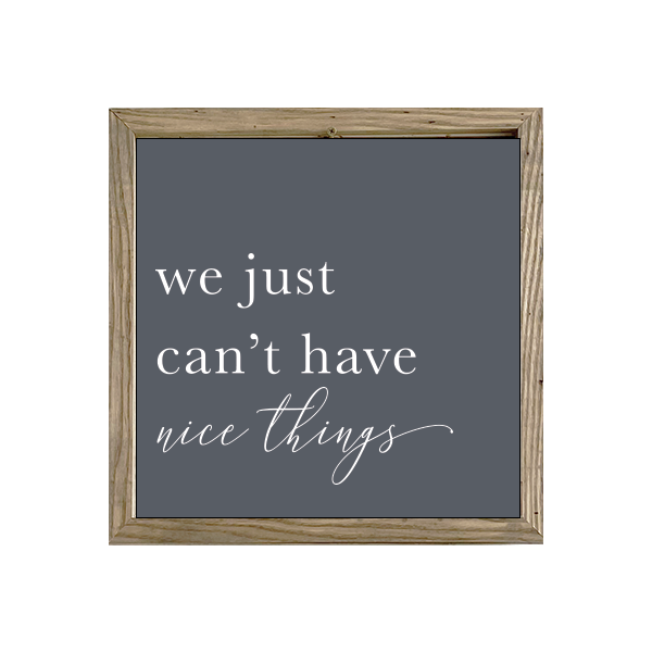 16x16 Thin Oak | Charcoal Canvas