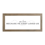 16x7 Thin Oak | White Canvas