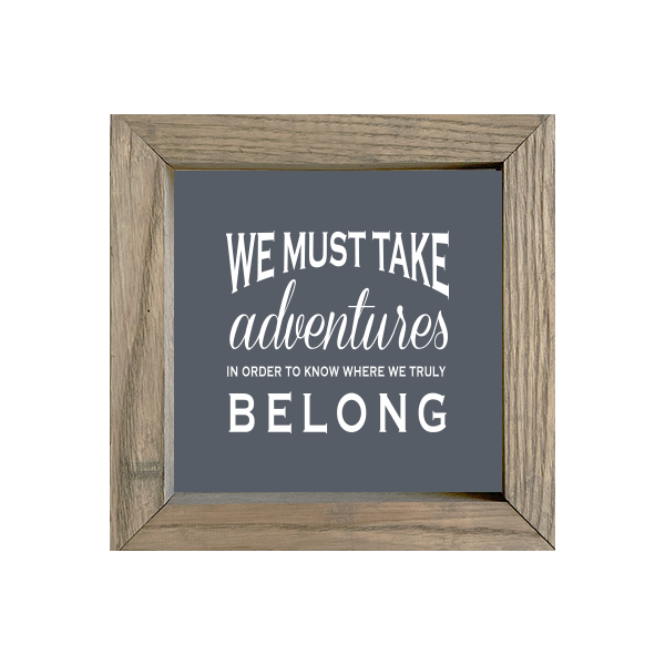 8x8 Thin Oak | Charcoal Canvas