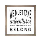 24x24 Thin Oak | White Canvas