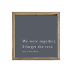 16x16 Thin Oak | Charcoal Canvas