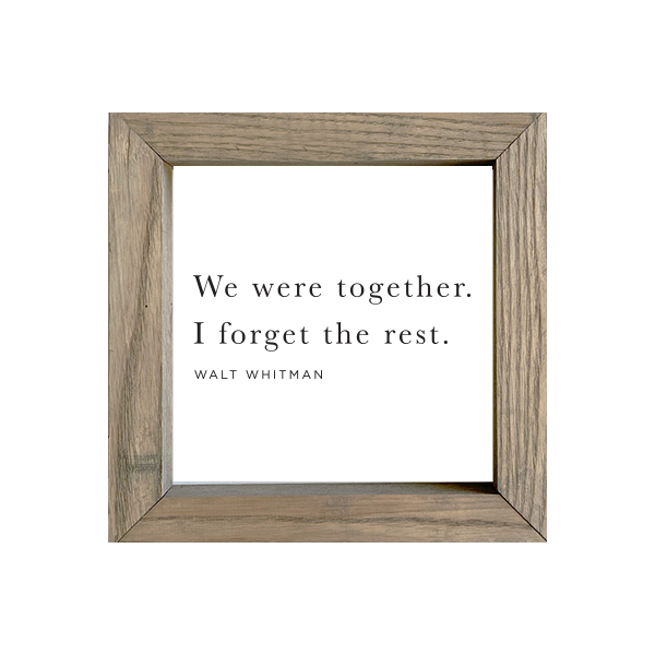 8x8 Thin Oak | White Canvas